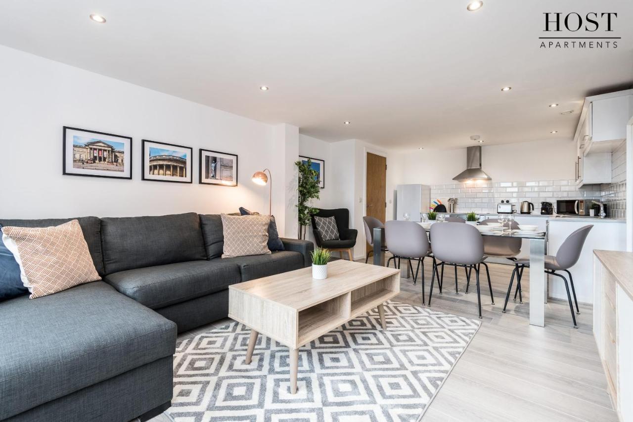 Host Apartments - Contemporary 3 Bed Apt With Balcony - Perfect For Long Stays Liverpool Eksteriør bilde